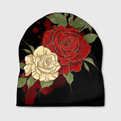 Шапка Прекрасные розы, цвет: 3D-принт