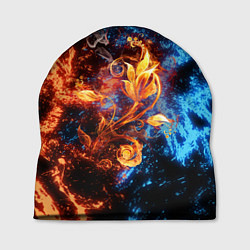 Шапка Огонь и вода - Огненный цветок, цвет: 3D-принт