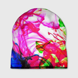 Шапка Неоновые краски в воде, цвет: 3D-принт