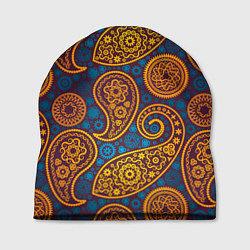 Шапка Узор Пейсли - индийский орнамент, цвет: 3D-принт