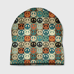 Шапка Peace symbol pattern, цвет: 3D-принт