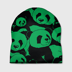 Шапка Panda green pattern