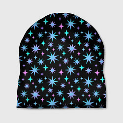 Шапка Зимние цветные звезды, цвет: 3D-принт