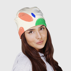 Шапка Разноцветные пятна, цвет: 3D-принт — фото 2