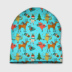 Шапка Animals on the rink