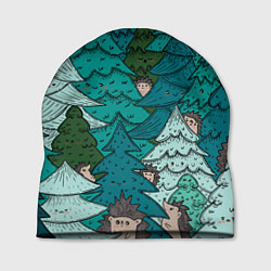 Шапка Ежи в еловом лесу, цвет: 3D-принт