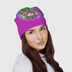 Шапка Кролик Неон, цвет: 3D-принт — фото 2