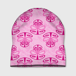 Шапка Розовый орнамент, цвет: 3D-принт