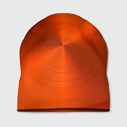 Шапка Оранжевый волнообразный дисковый узор
