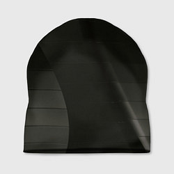 Шапка Чёрные геометрические металлические листы, цвет: 3D-принт