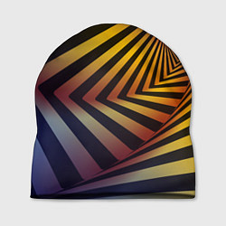 Шапка Красочная объёмная спираль - авангард, цвет: 3D-принт