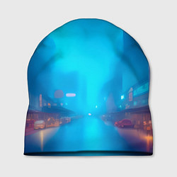 Шапка Улица мегаполиса-арт, цвет: 3D-принт
