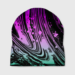 Шапка Неоновые цвета брызги краски гранжевая текстура, цвет: 3D-принт
