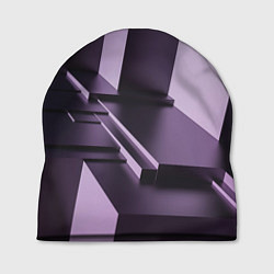 Шапка Фиолетовая геометрия