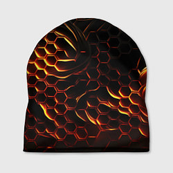 Шапка Объемные огненные плиты, цвет: 3D-принт