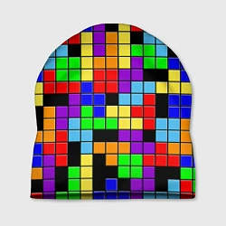 Шапка Тетрис цветные блоки, цвет: 3D-принт
