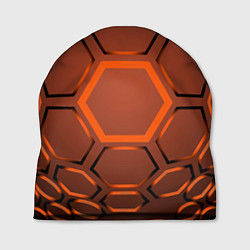 Шапка Оранжевая техноброня, цвет: 3D-принт