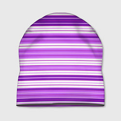 Шапка Фиолетовые полосы