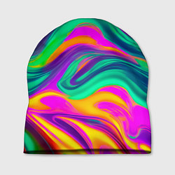 Шапка Градиентные цветные волны, цвет: 3D-принт