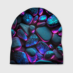 Шапка Неоновые камни, цвет: 3D-принт