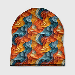 Шапка Волны ярких красок, цвет: 3D-принт