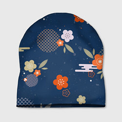 Шапка Орнамент японского кимоно, цвет: 3D-принт