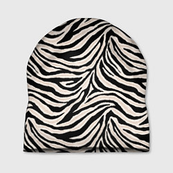 Шапка Полосатая шкура зебры, белого тигра, цвет: 3D-принт