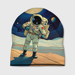 Шапка Космонавт в ледяной пустыне, цвет: 3D-принт