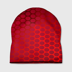 Шапка Сотовый красный градиент, цвет: 3D-принт