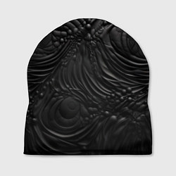 Шапка Черная текстура из кожи, цвет: 3D-принт