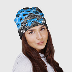 Шапка Виртуальный мир, цвет: 3D-принт — фото 2