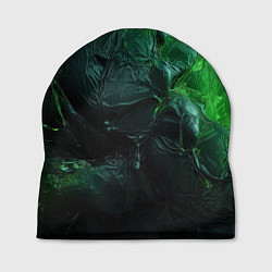 Шапка Зеленая объемная текстура, цвет: 3D-принт
