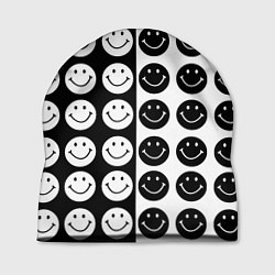 Шапка Smiley black and white