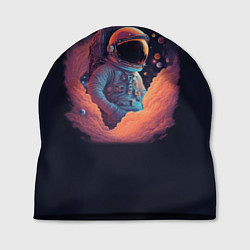 Шапка Космонавт в космических облаках, цвет: 3D-принт