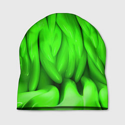 Шапка Зеленая абстрактная текстура
