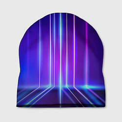 Шапка Neon glow - vaporwave - strips, цвет: 3D-принт