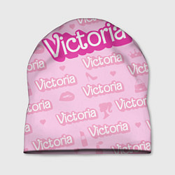 Шапка Виктория - паттерн Барби розовый, цвет: 3D-принт
