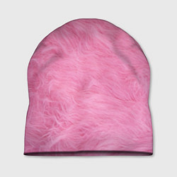 Шапка Розовая шерсть, цвет: 3D-принт