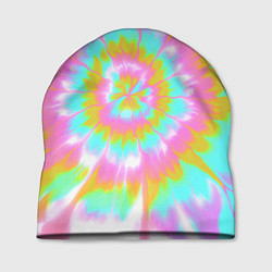 Шапка Tie-Dye кислотный в стиле барби