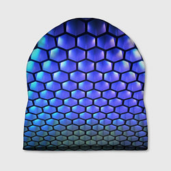 Шапка Цветные соты - объемная абстракция, цвет: 3D-принт
