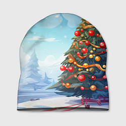 Шапка Большая новогодняя елка, цвет: 3D-принт