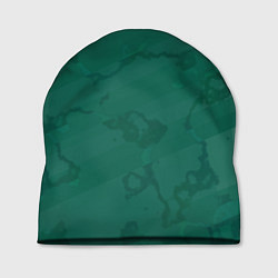 Шапка Серо-зеленые разводы, цвет: 3D-принт