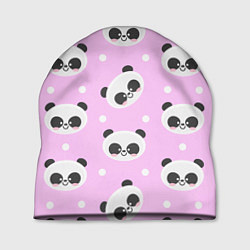 Шапка Милая улыбающаяся панда, цвет: 3D-принт