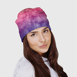 Шапка Абстракция - сине-красные облака, цвет: 3D-принт — фото 2