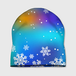 Шапка Снегопад на Новый год, цвет: 3D-принт