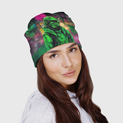 Шапка Уличный воин в зелёном шлеме, цвет: 3D-принт — фото 2