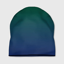 Шапка Темно-зеленый и синий градиент, цвет: 3D-принт