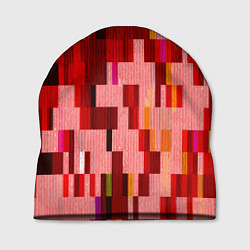 Шапка Красный глитч, цвет: 3D-принт