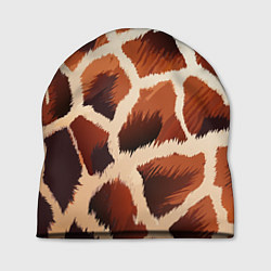 Шапка Пятнистый мех жирафа, цвет: 3D-принт
