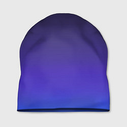 Шапка Градиент тёмно фиолетовый синий, цвет: 3D-принт